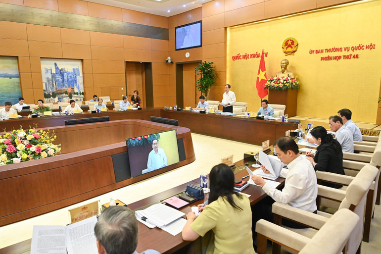 Quang cảnh phiên họp tại Nhà Quốc hội. (Ảnh: Duy Linh) bnd-5460.jpg