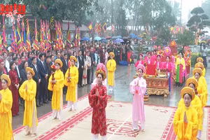 [Video] Lễ dâng hương tưởng niệm Tổ Mẫu Âu Cơ tại xã Hiền Lương