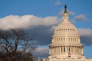 Tòa nhà Quốc hội Mỹ ở Washington, DC. (Nguồn: THX/TTXVN)