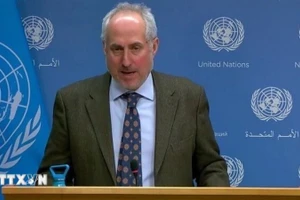 Người phát ngôn Liên hợp quốc Stephane Dujarric. (Ảnh: IRNA/TTXVN)