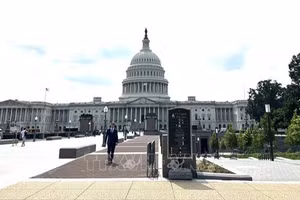 Tòa nhà Quốc hội Mỹ tại Washington D.C. (Ảnh: TTXVN)