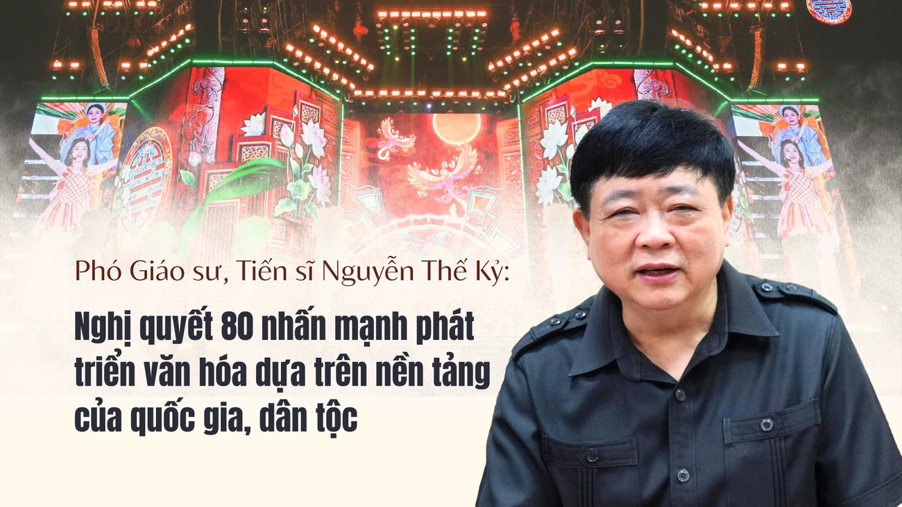 Phó Giáo sư, Tiến sĩ Nguyễn Thế Kỷ: Nghị quyết 80 nhấn mạnh phát triển văn hóa dựa trên nền tảng của quốc gia, dân tộc