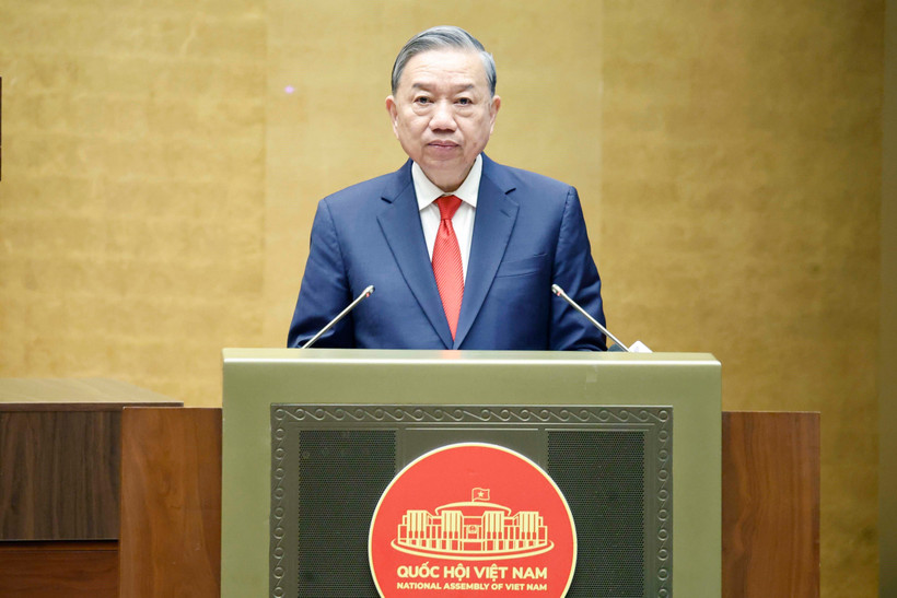 Tổng Bí thư Tô Lâm phát biểu chỉ đạo tại Hội nghị. (Ảnh: Thống Nhất – TTXVN)