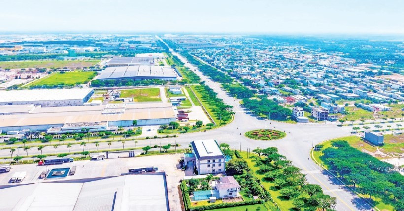 Vốn đầu tư nước ngoài tại Bình Dương trong 5 tháng đầu năm 2025 tập trung vào sản xuất ở các khu công nghiệp. Trong ảnh: Một góc Khu công nghiệp Việt Nam-Singapore 2 tại Bình Dương.