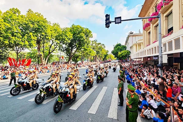 Hoạt động chào mừng 80 năm truyền thống Công an nhân dân Việt Nam, 80 năm Cách mạng Tháng Tám thành công và Quốc khánh 2/9.