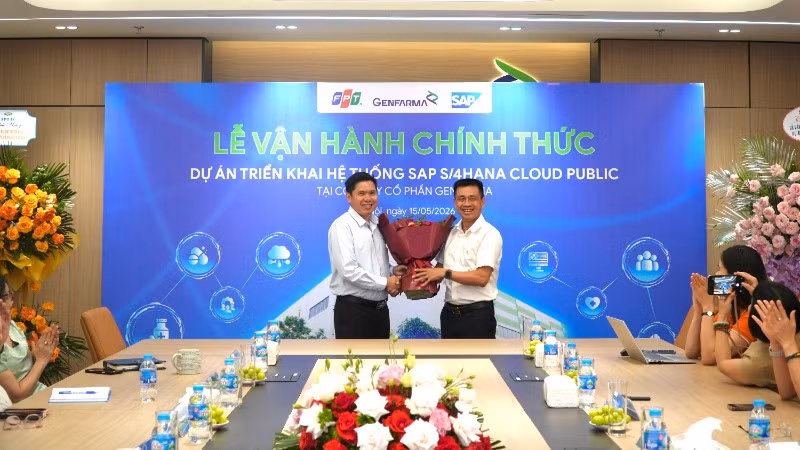 Genfarma và FPT chính thức đưa vào vận hành hệ thống quản trị doanh nghiệp SAP S_4HANA Public Cloud sau 2 tháng triển khai.