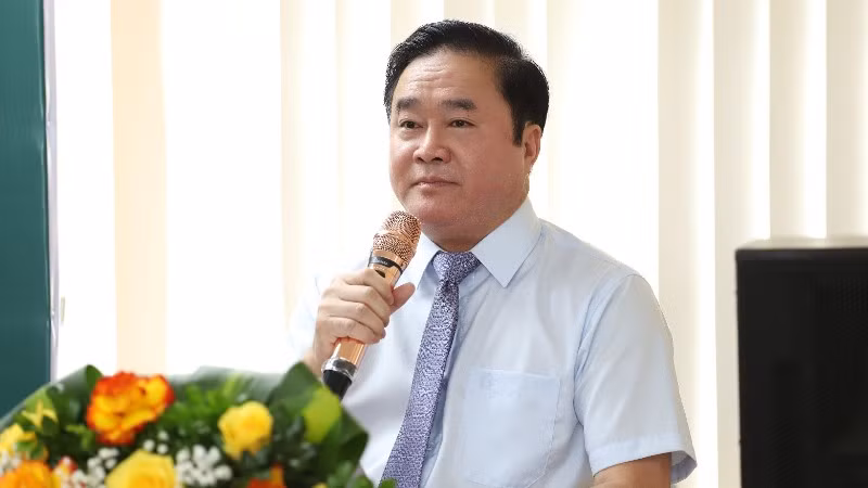 Tiến sĩ, bác sĩ Hoàng Minh Đức – Cục trưởng Cục Phòng bệnh (Bộ Y tế) phát biểu.