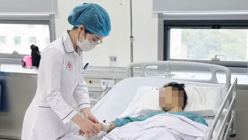 Bệnh nhân đang hồi phục sức khỏe.