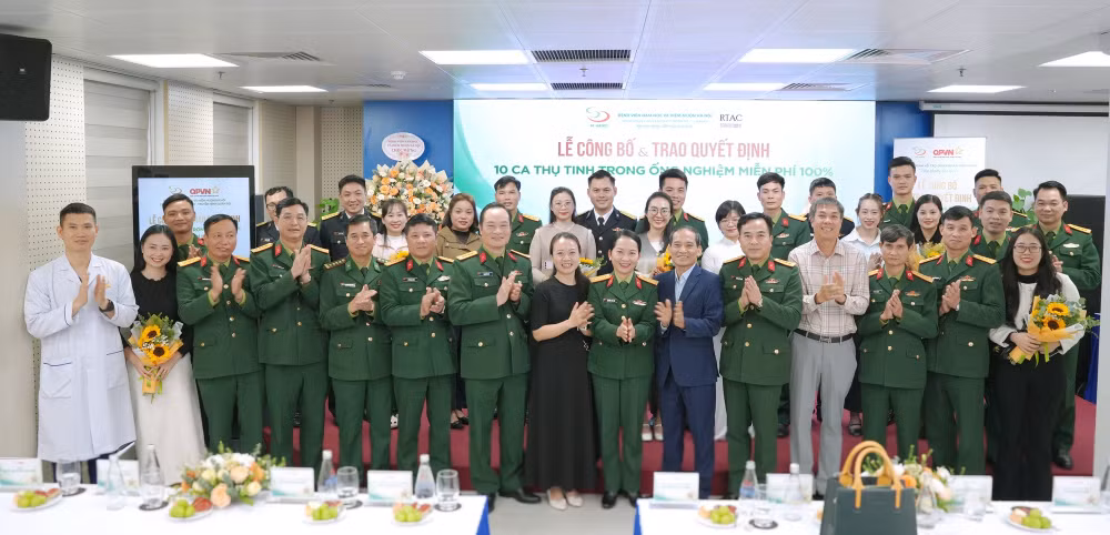 10 gia đình quân nhân hiếm muộn được hỗ trợ làm IVF miễn phí năm 2025.