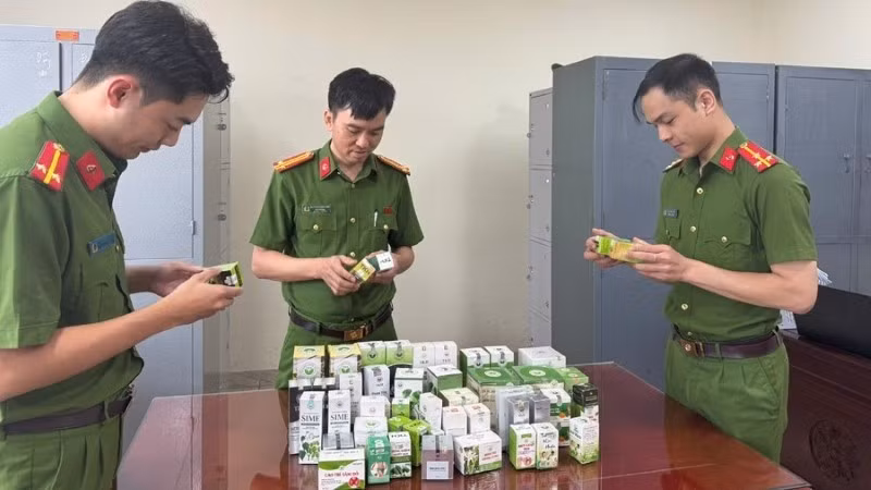 Công an Thanh Hóa triệt phá đường dây sản xuất, buôn bán thực phẩm chức năng giả.