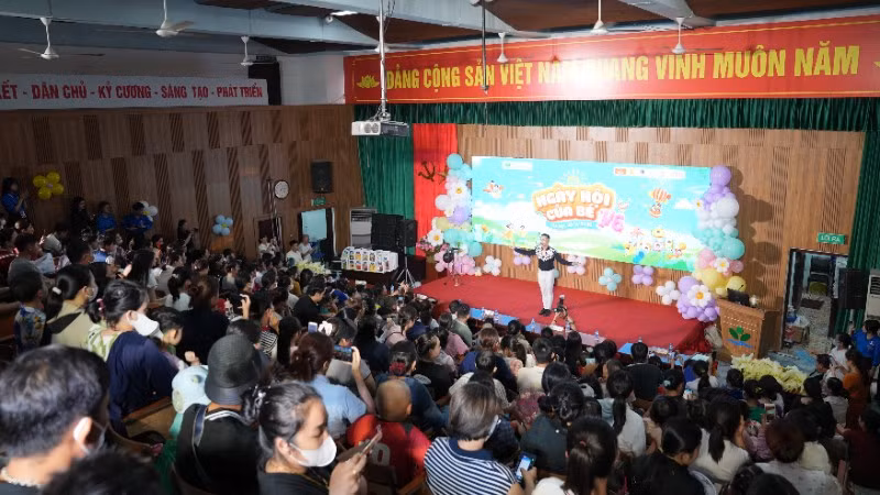 Ngày hội của bé dành cho các bệnh nhi đang nằm điều trị tại Bệnh viện Nhi Trung ương.