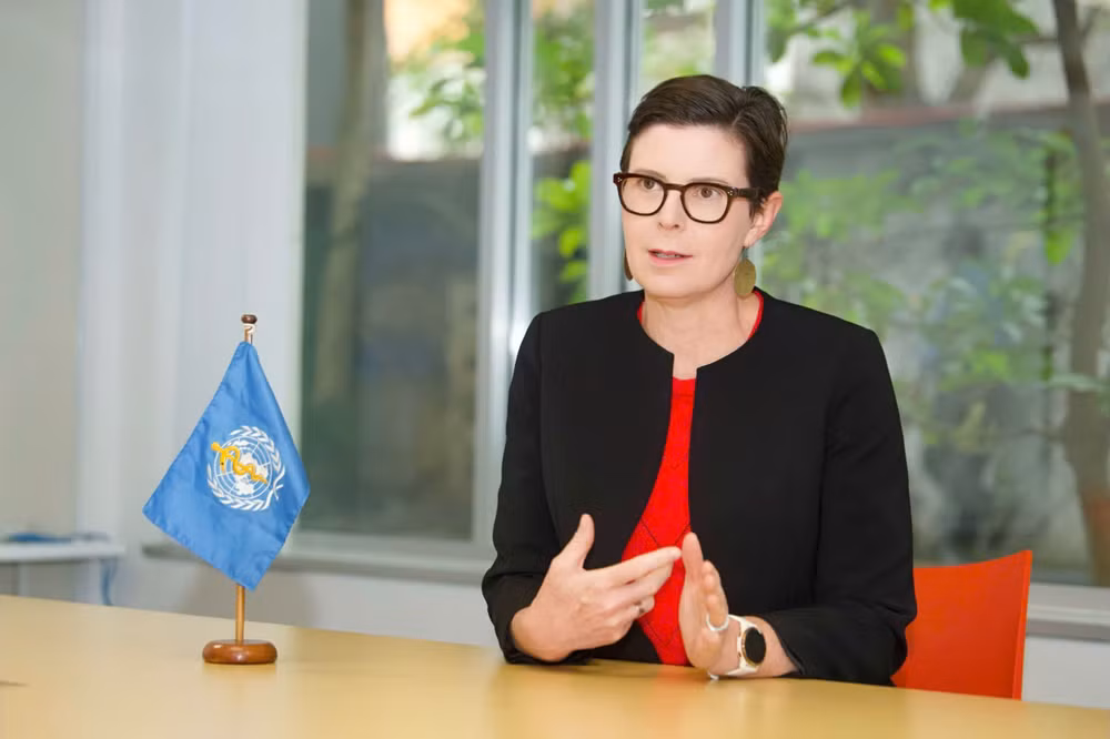 Tiến sĩ Angela Pratt, Trưởng Đại diện Tổ chức Y tế Thế giới tại Việt Nam đánh giá cao việc Việt Nam chủ động chuẩn bị ứng phó nguy cơ dịch Ebola.