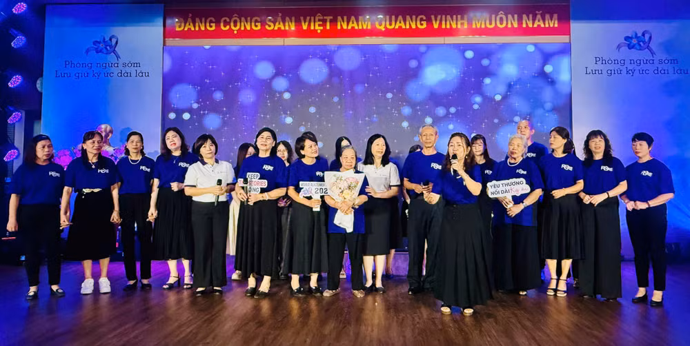 Truyền thông về bệnh sa sút trí tuệ ở người cao tuổi tại Bệnh viện Lão khoa Trung ương. 