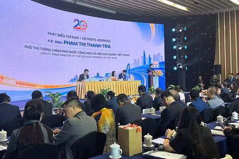 Quang cảnh Diễn đàn Du lịch cấp cao sáng 27/8. (Ảnh: QUỐC BẢO)