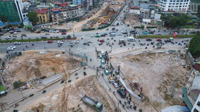 Nút giao Vành đai 1-đường Nguyễn Chí Thanh sẽ được xây dựng cầu vượt trực thông.