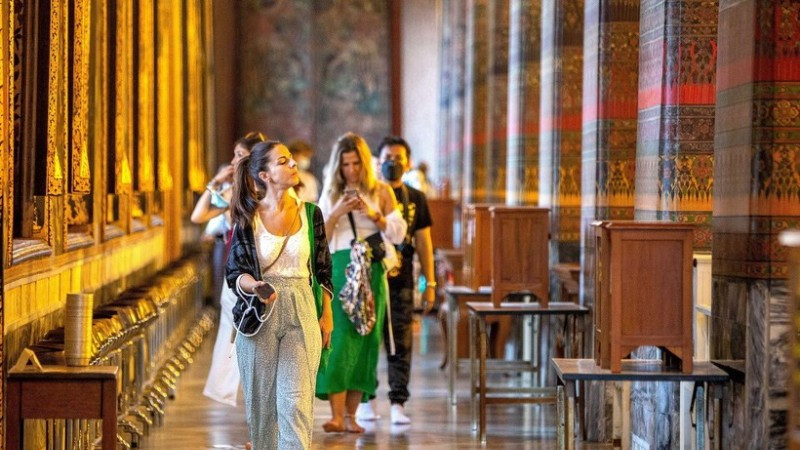 Bảng xếp hạng mới nhất từ Euromonitor International cho thấy Bangkok đã đón hơn 30,3 triệu lượt khách quốc tế trong năm 2025. (Ảnh: TTXVN) 