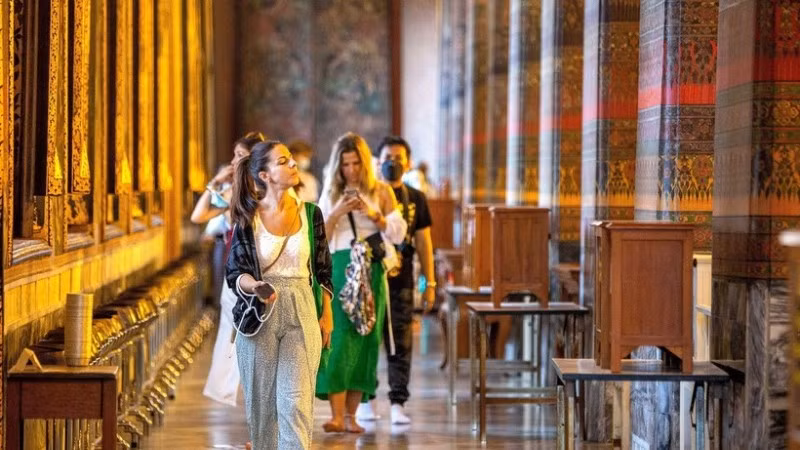 Bảng xếp hạng mới nhất từ Euromonitor International cho thấy Bangkok đã đón hơn 30,3 triệu lượt khách quốc tế trong năm 2025. (Ảnh: TTXVN) 