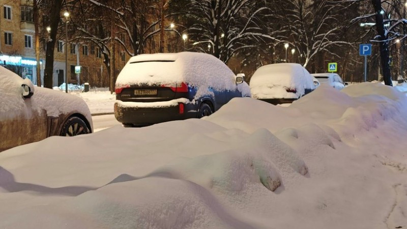 Bão tuyết lịch sử tại Moskva, Nga. (Ảnh: Tâm Hằng/TTXVN)