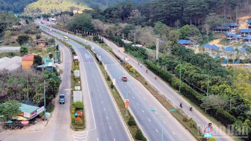 Cao tốc Bảo Lộc-Liên Khương sẽ đấu nối vào tuyến cao tốc Liên Khương-Prenn hiện hữu. (Ảnh: Báo Nhân Dân)