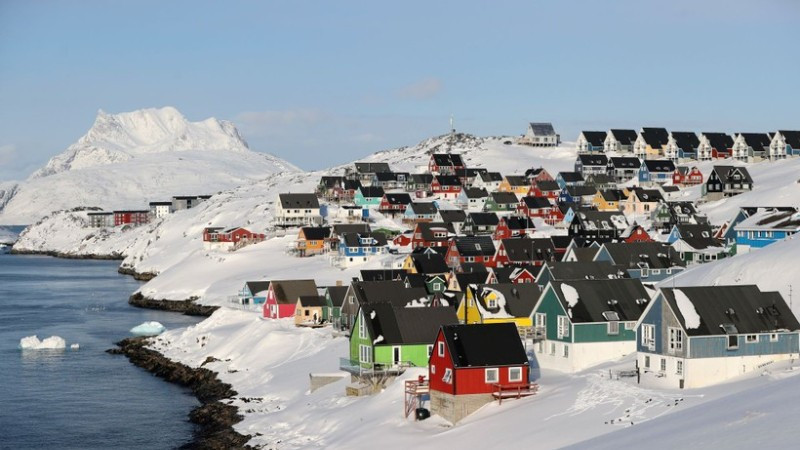Quang cảnh thành phố Nuuk, Greenland. (Ảnh: THX/TTXVN)
