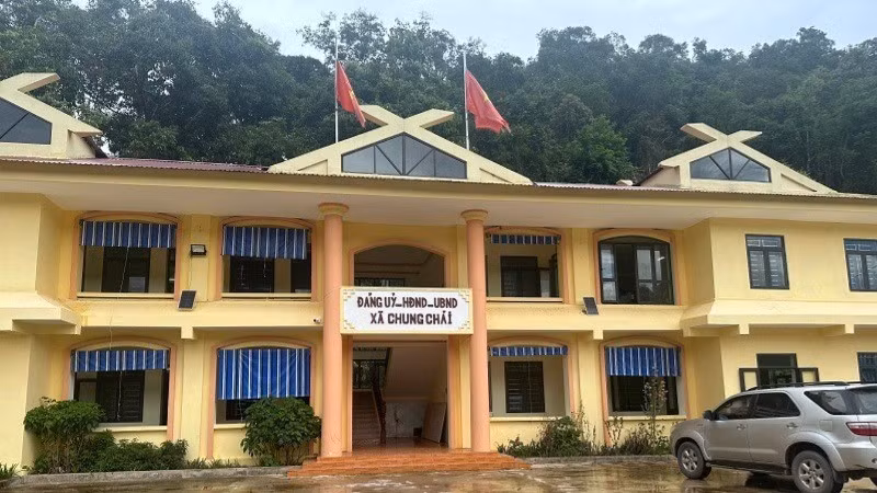 Xã Chung Chải (trong ảnh) thuộc huyện Mường Nhé được nhập với xã Mường Nhé và Nậm Vì để thành lập xã Mường Nhé (mới) thuộc tỉnh Điện Biên.