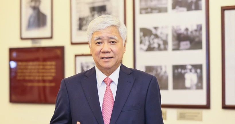 Đồng chí Đỗ Văn Chiến, Ủy viên Bộ Chính trị, Bí thư Trung ương Đảng, Bí thư Đảng ủy Mặt trận Tổ quốc, các đoàn thể Trung ương, Chủ tịch Ủy ban Trung ương Mặt trận Tổ quốc Việt Nam. (Ảnh: Quang Vinh)