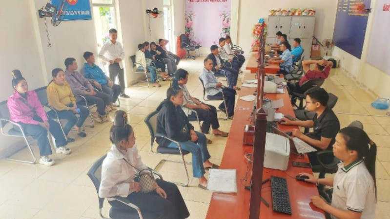 Trung tâm dịch vụ hành chính công xã Mường Chiên tỉnh Sơn La. 