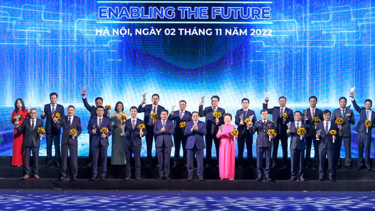 Lễ Công bố sản phẩm đạt Thương hiệu Quốc gia kỳ 8, năm 2022. 