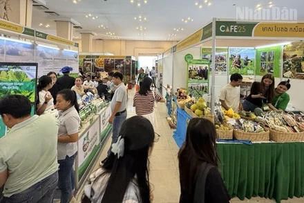 Diễn đàn và Triển lãm Nông nghiệp Campuchia 2025 (CAFE25) được tổ chức từ ngày 13-16/11 tại Thủ đô Phnom Penh. (Ảnh: ĐINH TRƯỜNG)