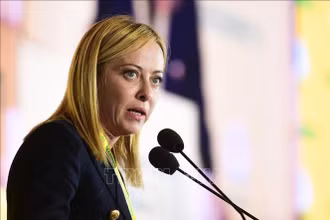 Thủ tướng Italy Giorgia Meloni. (Ảnh: TTXVN)