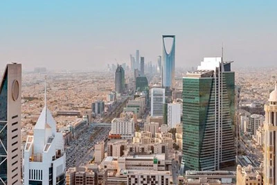 Một góc thủ đô Ri-i-át (A-rập Xê-út).