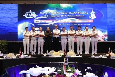 Tư lệnh Hải quân và đại diện quân đội các nước ASEAN dự Hội nghị Tư lệnh Hải quân ASEAN lần thứ 11.
