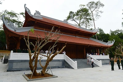 Nhà tưởng niệm Chủ tịch Hồ Chí Minh tại Khu di tích K9 – Đá Chông (Ảnh: Duy Linh).