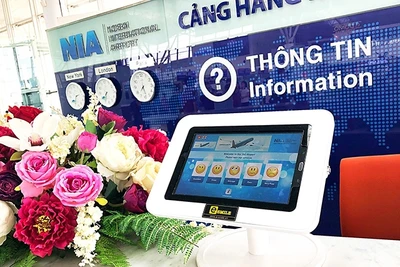 Sân bay Nội Bài thử nghiệm hệ thống nhận thông tin phản hồi điện tử