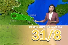 [Video] Dự báo thời tiết đêm nay và ngày mai 31/8/2025: Bão số 6 suy yếu thành áp thấp nhiệt đới