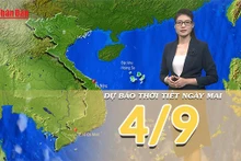 [Video] Dự báo thời tiết đêm nay và ngày mai 4/9/2025: Mưa chỉ còn chủ yếu vào chiều tối và đêm 