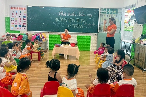 Một cơ sở giáo dục mầm non trong khu công nghiệp tại Cần Thơ.