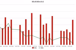 Biểu đồ điểm số Upcom Index tháng 5/2026