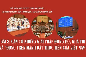 Cần có những giải pháp đồng bộ, khả thi và “đứng trên mảnh đất thực tiễn của Việt Nam”