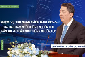 Nhiệm vụ thu Ngân sách nhà nước năm 2026 phải bảo đảm nuôi dưỡng nguồn thu gắn với yêu cầu khơi thông nguồn lực
