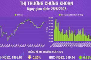 [Infographic] Chứng khoán ngày 25/6: Thị trường chịu áp lực điều chỉnh sau 3 phiên tăng điểm liên tiếp