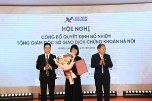 Bà Vũ Thị Thúy Ngà được bổ nhiệm giữ chức vụ Tổng Giám đốc HNX. (Ảnh: HNX)