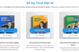 Cục Thuế đã nghiên cứu ban hành bộ 3 cuốn Sổ tay điện tử 