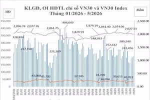 Tổng hợp khối lượng giao dịch, OI hợp đồng tương lai chỉ số VN30 và VN30 Index 
