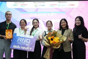 Dự án Đầu lọc nước từ aerogel sợi lá dứa đoạt Giải nhất.