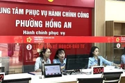 Tại mỗi xã/phường luôn có 2 cán bộ kỹ thuật của VNPT thường trực để hỗ trợ cán bộ xã/phường trong suốt quá trình thực hiện chuyển đổi dữ liệu phục vụ mô hình chính quyền 2 cấp. (Ảnh: tại phường Hồng An -Thành phố Hải Phòng)