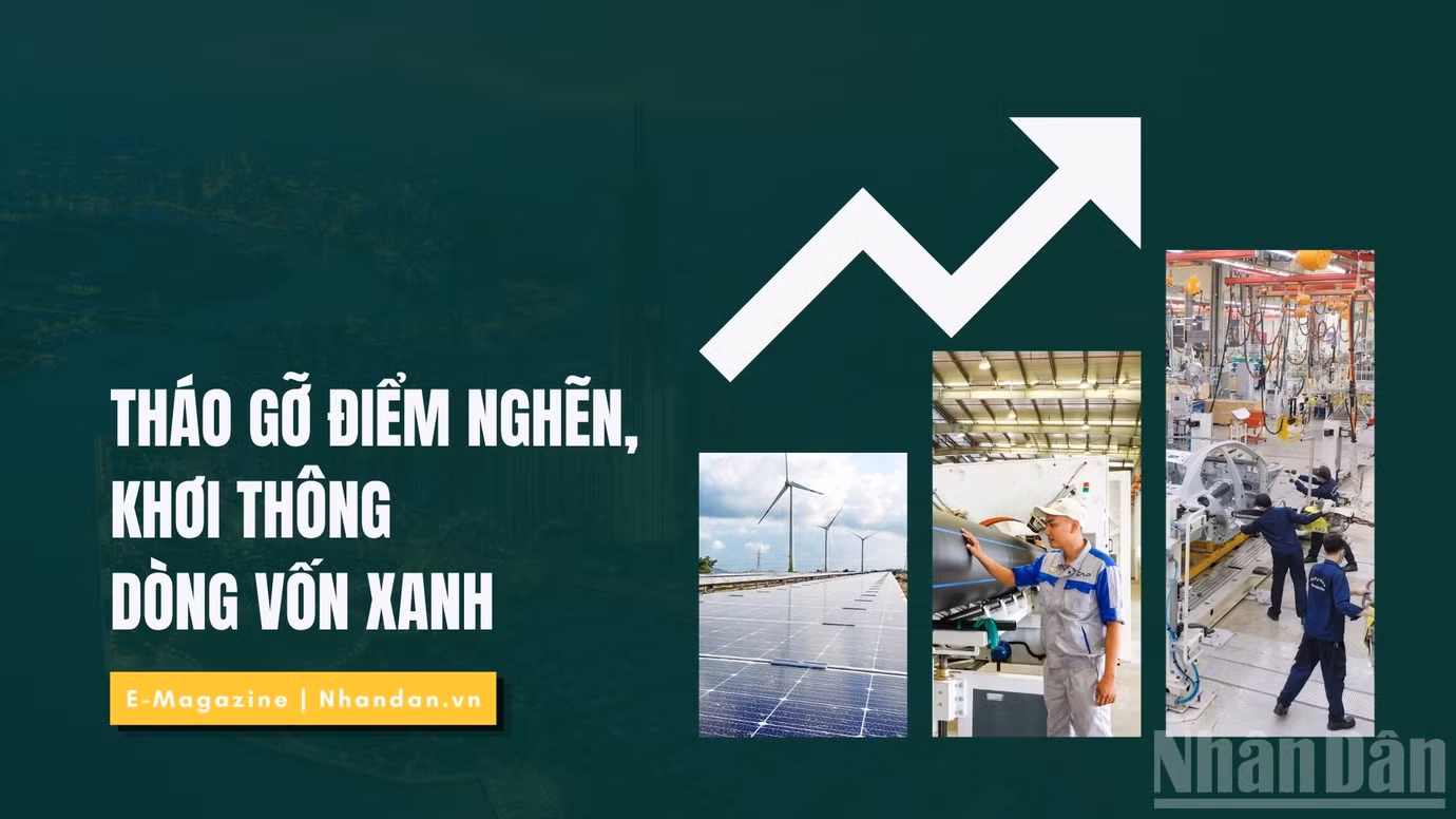 Tháo gỡ điểm nghẽn, khơi thông dòng vốn xanh