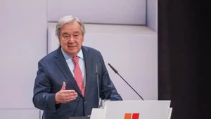 Tổng Thư ký Liên hợp quốc Antonio Guterres phát biểu tại FfD4.