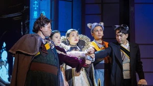 Một cảnh trong vở “Zorba - Chú mèo thám tử”.
