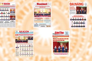 Trang Nhất của số báo chào mừng thành công Đại hội đại biểu toàn quốc lần thứ XIV của Đảng Cộng sản Việt Nam